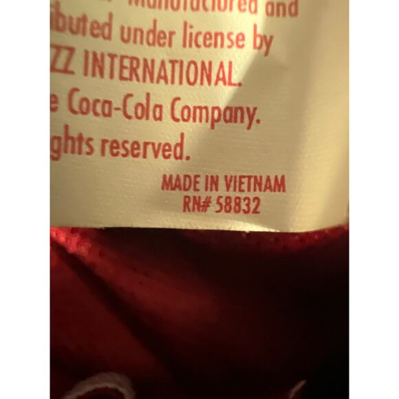 Vintage Coca Cola Mens Reversible Tracks Pants Blue/Red Size Large - Picture 11 of 11